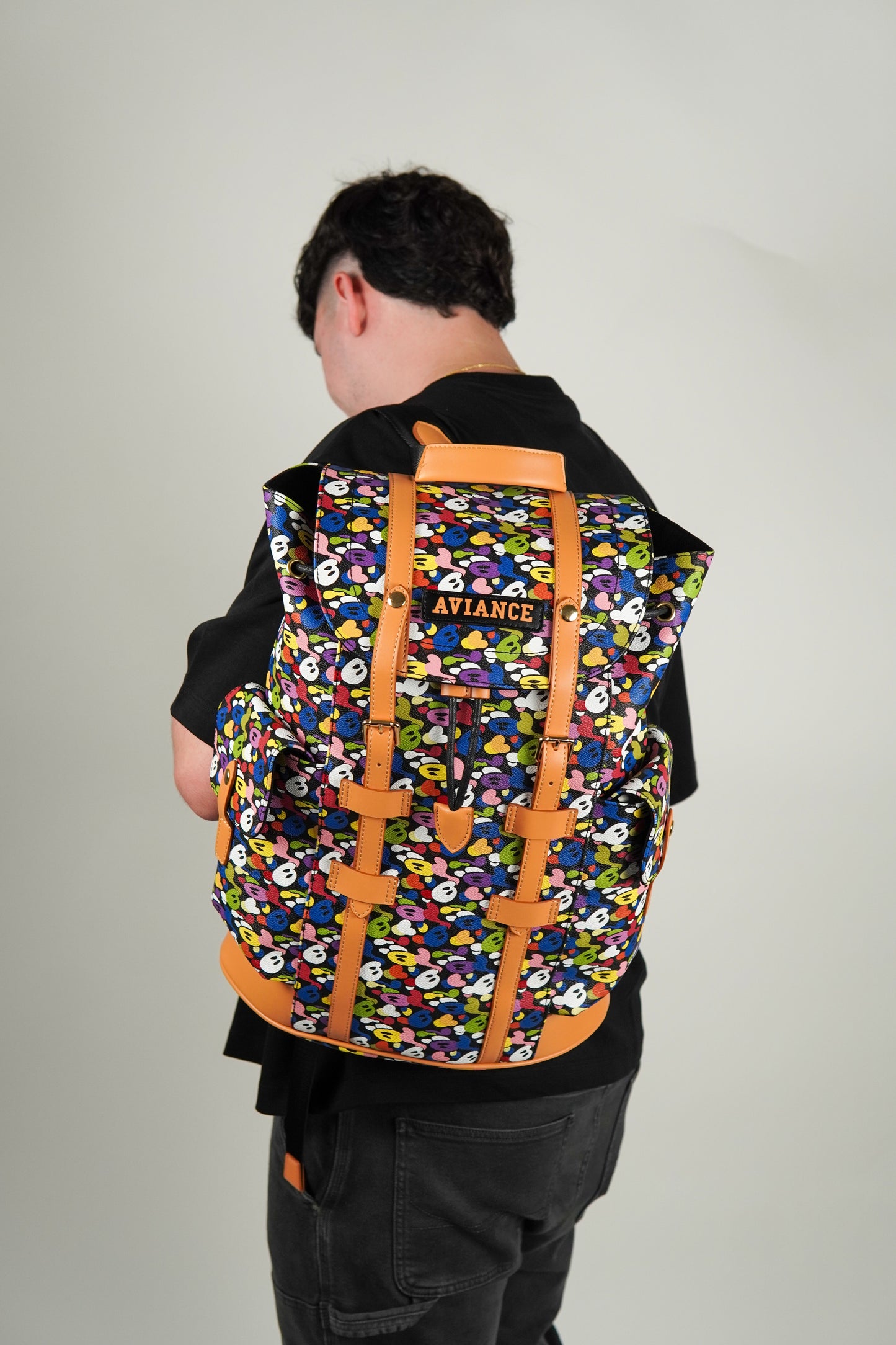 Black Multi Camo Backpack