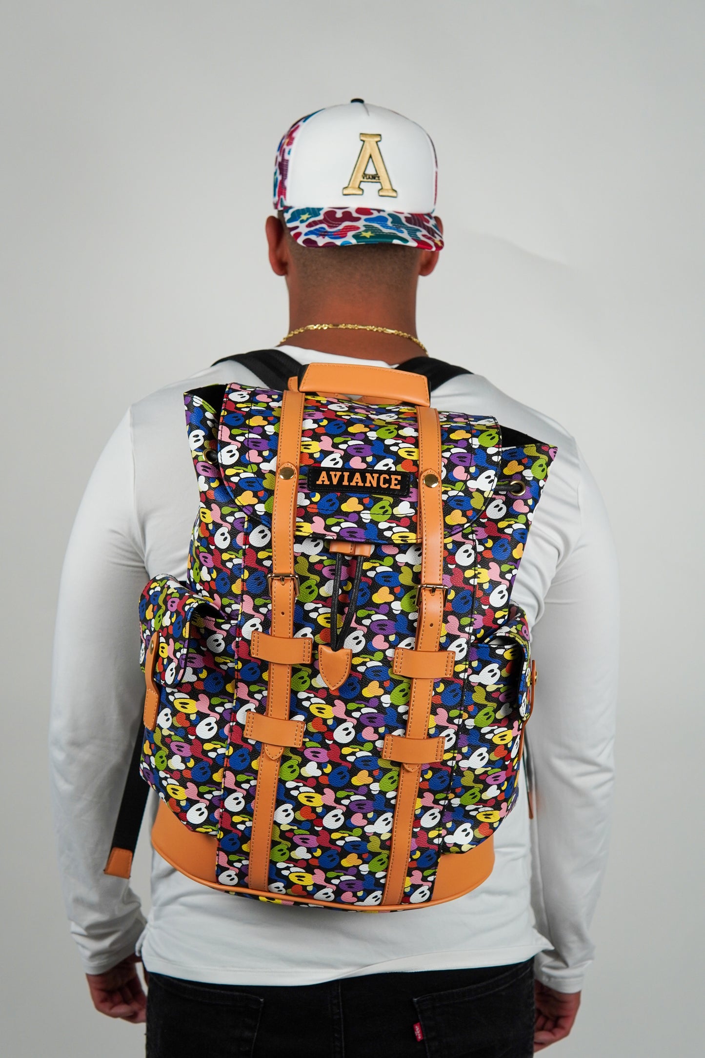 Black Multi Camo Backpack