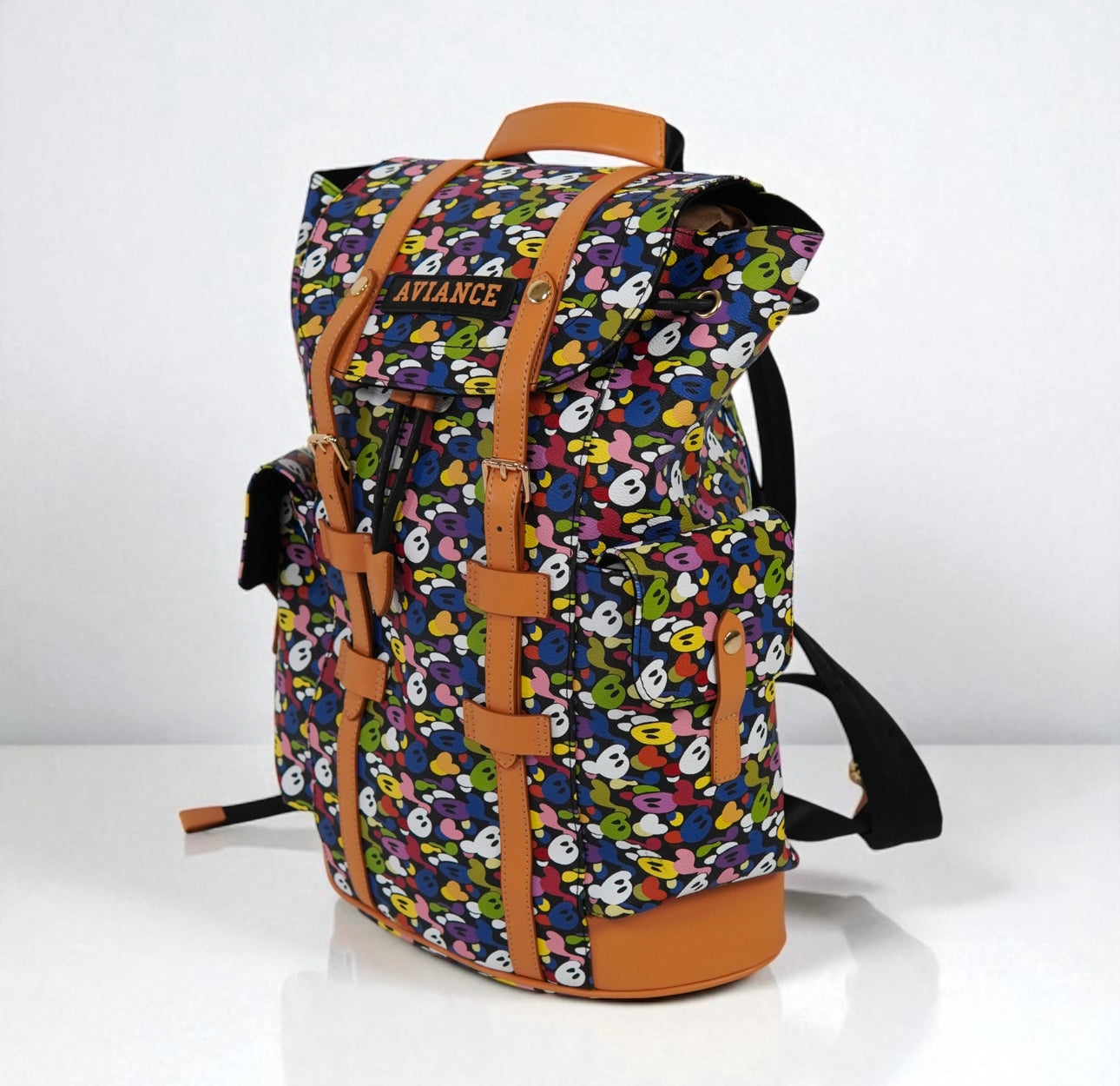 Black Multi Camo Backpack